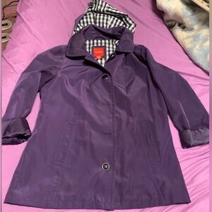 Esprit Purple Trench Coat with Hood